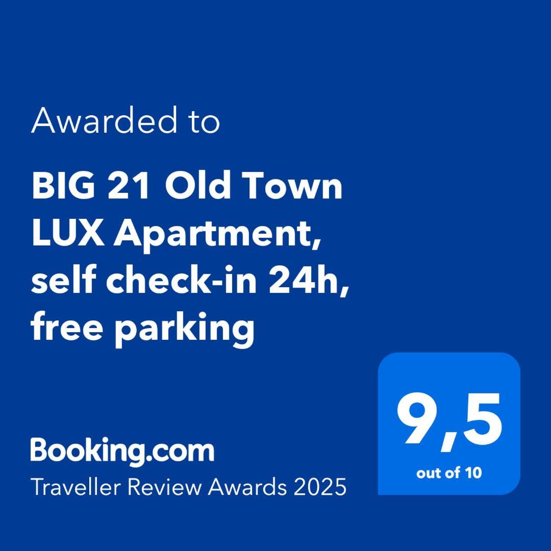 Big 21 Old Town Lux Apartment, Self Check-In 24H, Free Parking Poznan Exterior photo